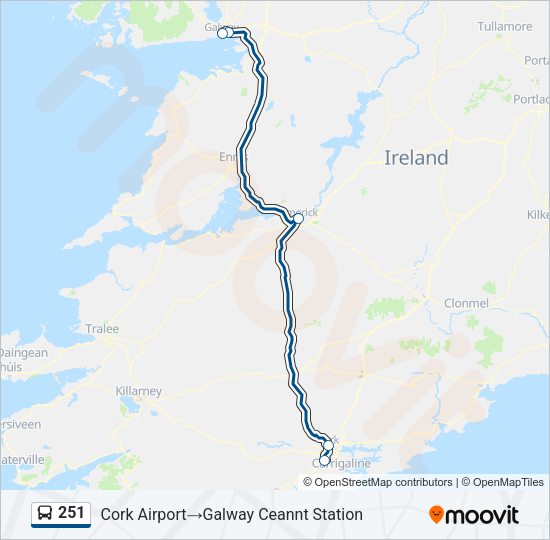 251 Bus Line Map