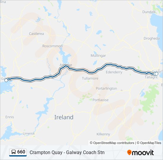 660 bus Line Map