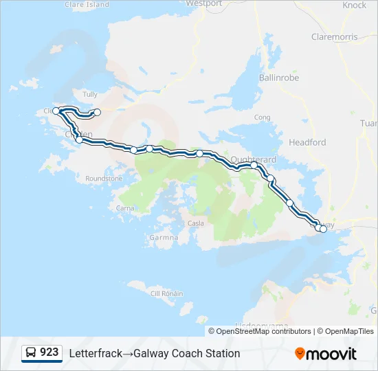 923 Bus Line Map