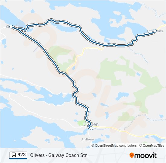 923 Route: Schedules, Stops & Maps - Clifden‎→Letterfrack (Updated)