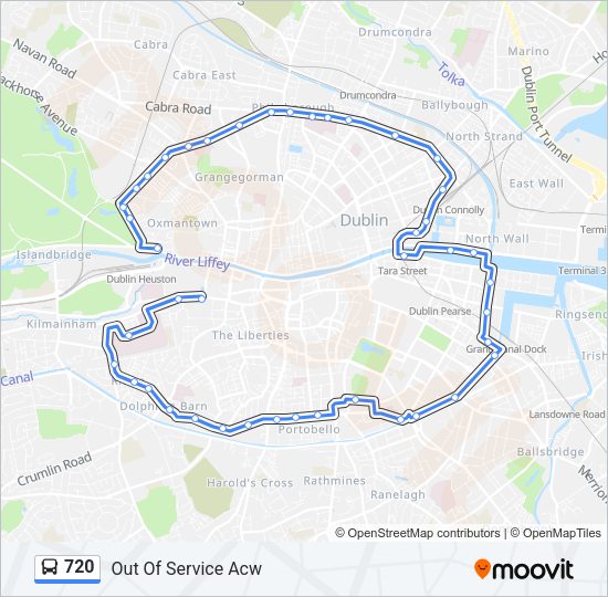 720 Bus Line Map