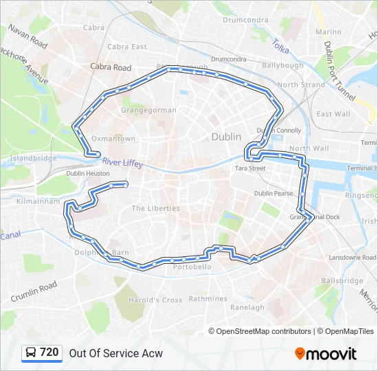 720 Bus Line Map