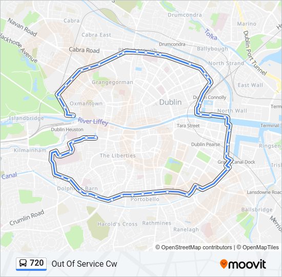720 Bus Line Map