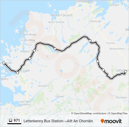 971 Bus Line Map