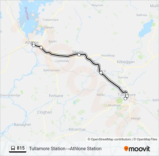 815 Bus Line Map