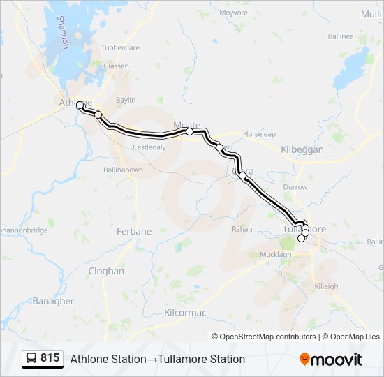 815 Route: Schedules, Stops & Maps - Athlone Station‎→Tullamore Station ...