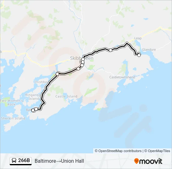 266B Bus Line Map