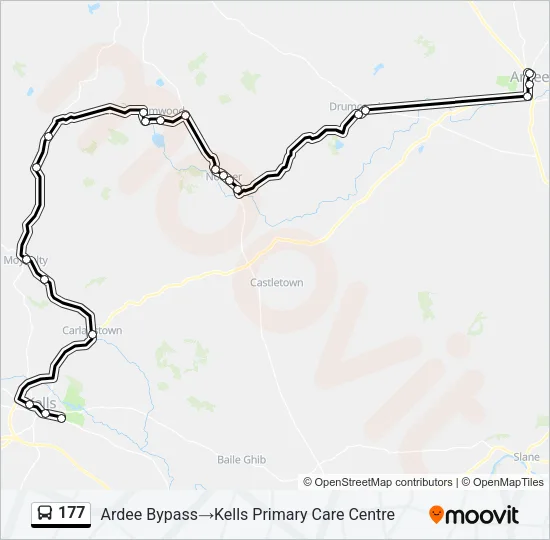 177 Bus Line Map