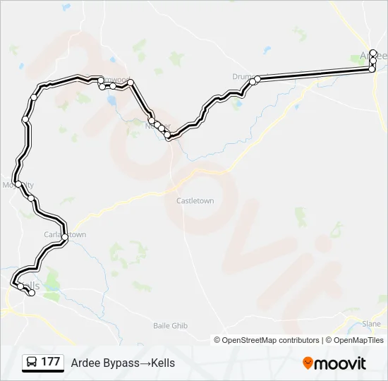 177 Bus Line Map