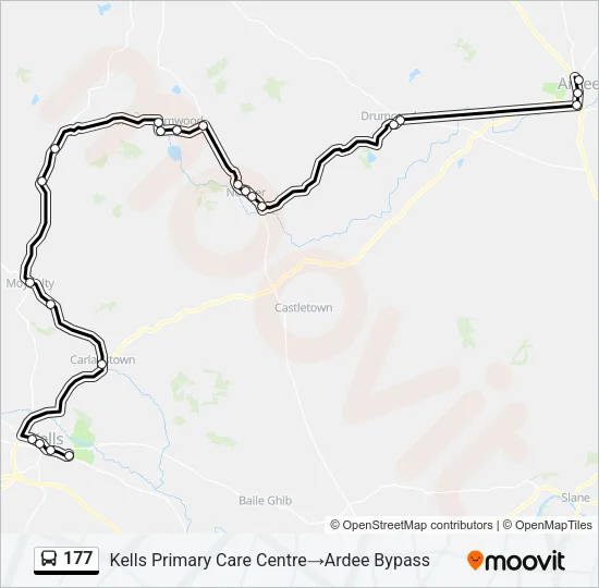 177 Bus Line Map