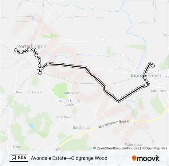 806 Bus Line Map