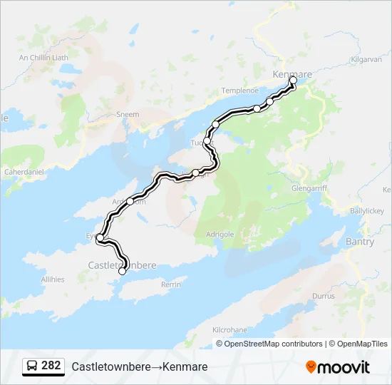 282 Bus Line Map