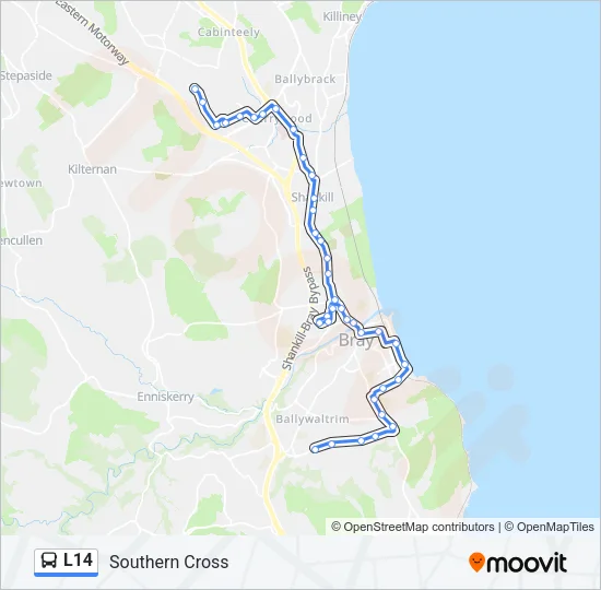 L14 Bus Line Map