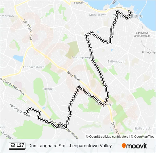 L27 Bus Line Map