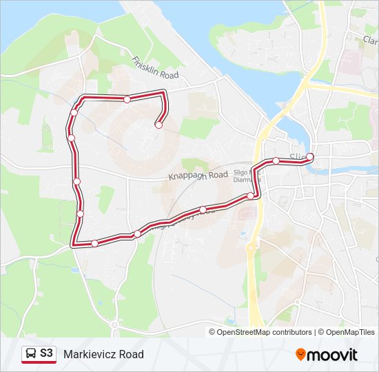 S3 Bus Line Map