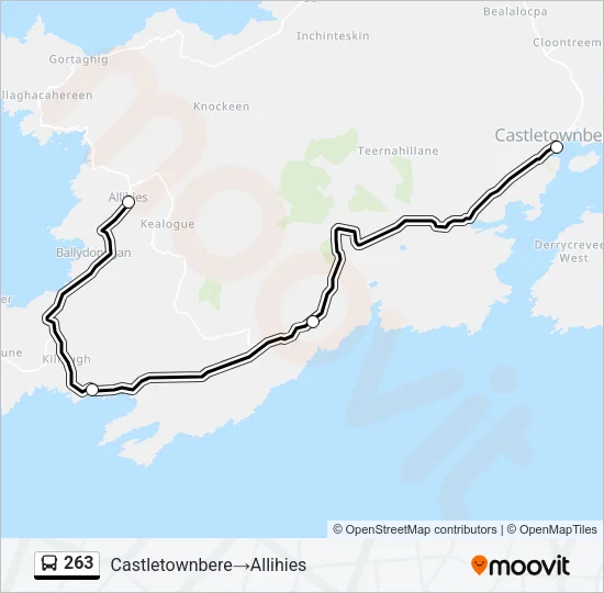263 Bus Line Map