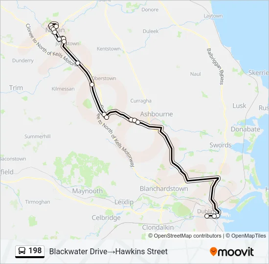 198 Bus Line Map