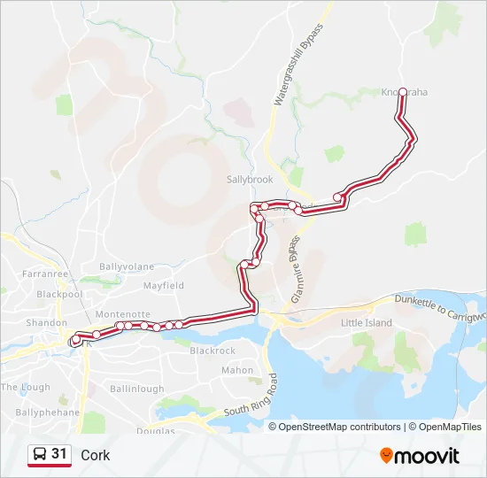 31 Bus Line Map