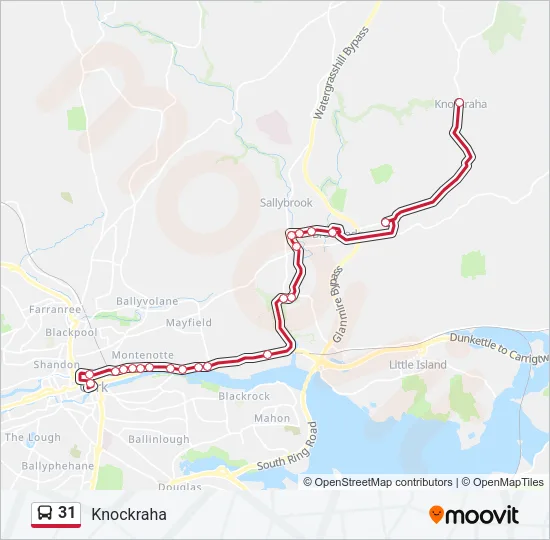 31 Bus Line Map
