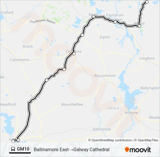 GM10 Bus Line Map