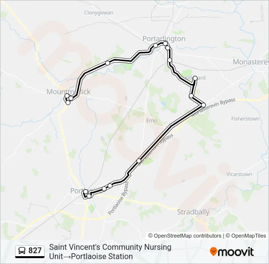 827 Bus Line Map