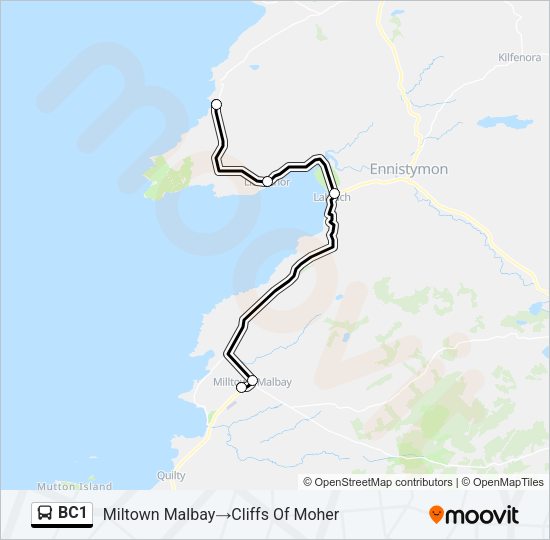BC1 Bus Line Map
