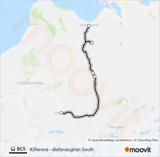 BC5 Bus Line Map