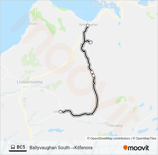 BC5 Bus Line Map
