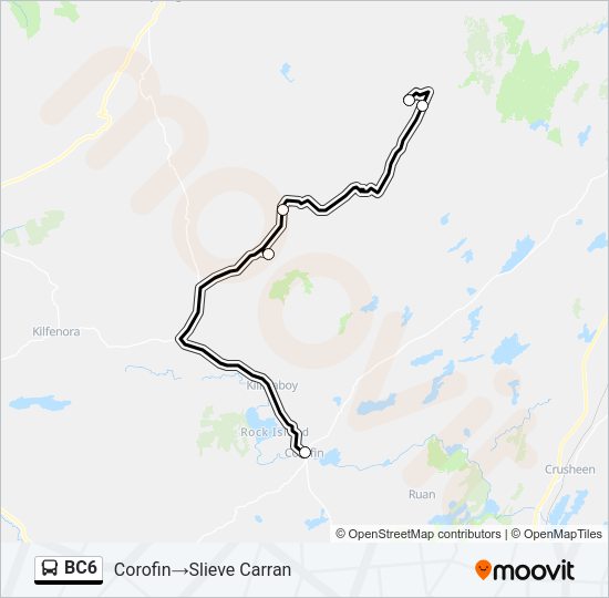 BC6 Bus Line Map