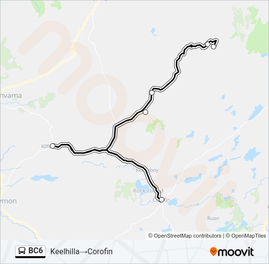BC6 Bus Line Map