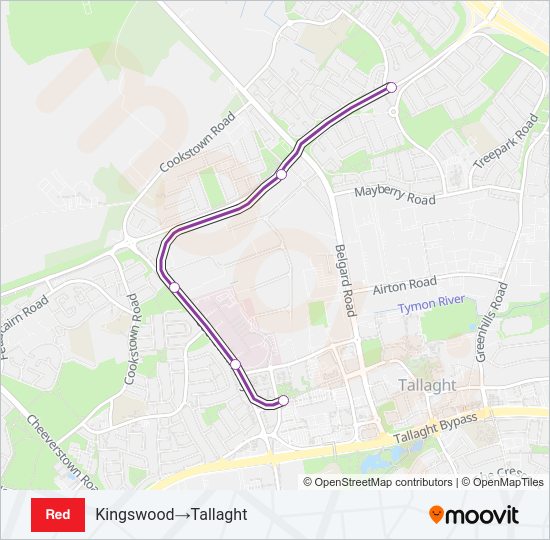 RED Light Rail Line Map