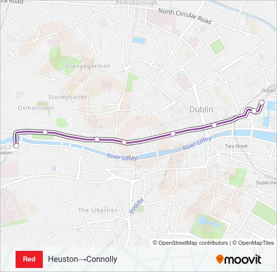 RED Light Rail Line Map
