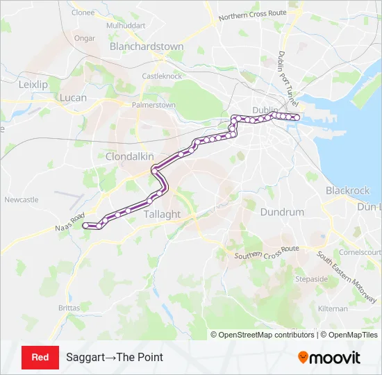RED Light Rail Line Map