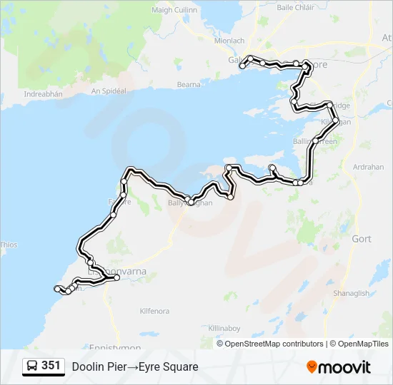 351 Bus Line Map