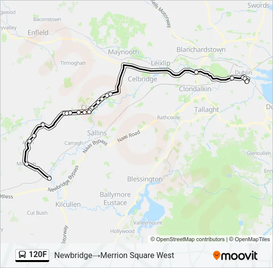 120F Bus Line Map