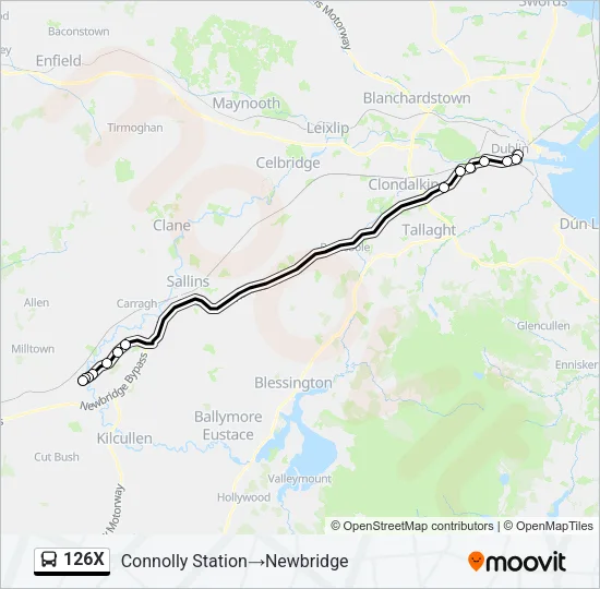126X  Line Map