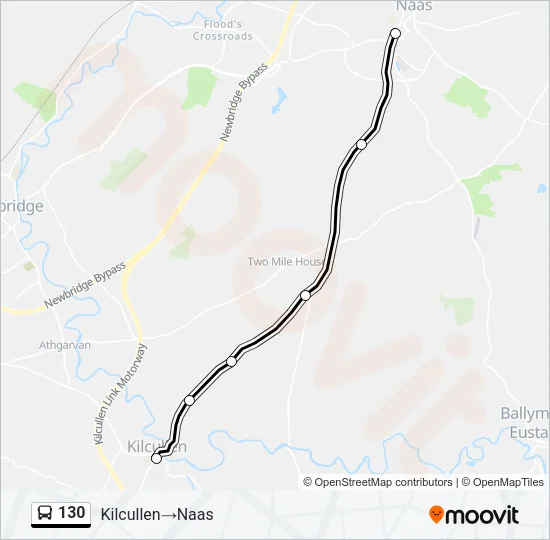 130 Bus Line Map