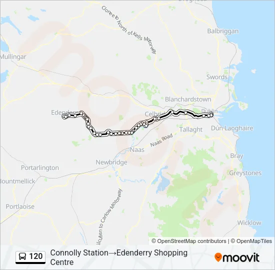 120 Bus Line Map