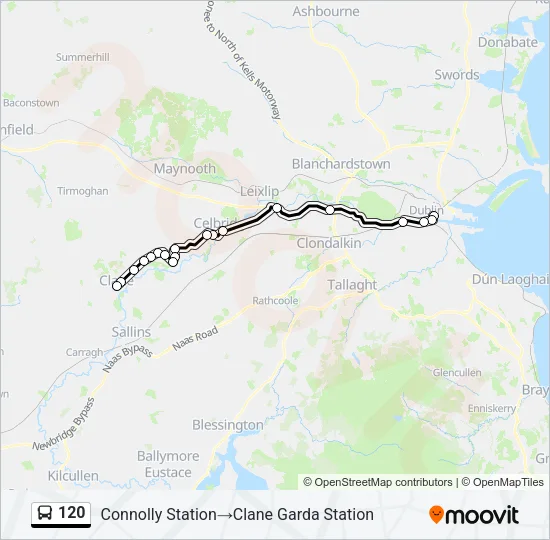 120 Bus Line Map