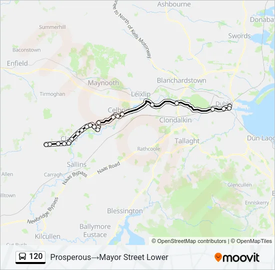 120 Bus Line Map