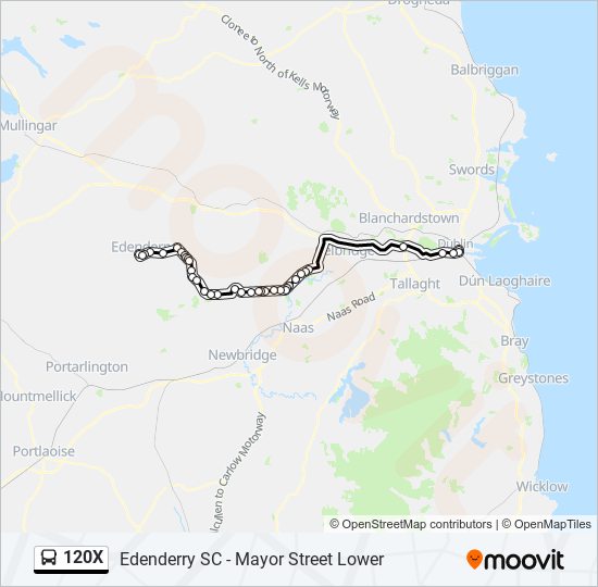 120X bus Line Map