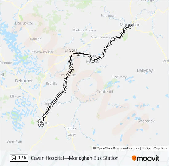 176 Bus Line Map
