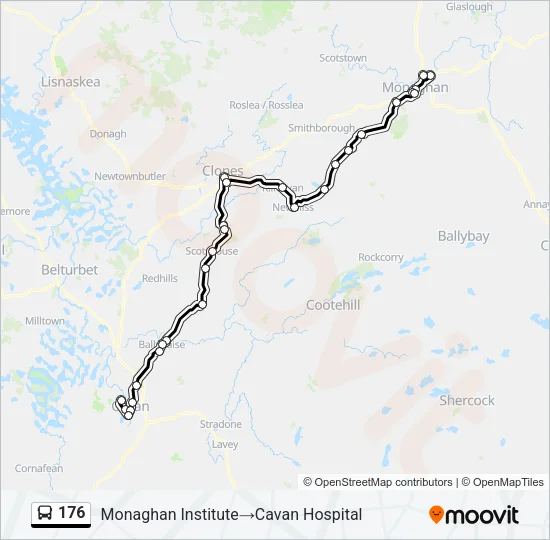 176 Bus Line Map