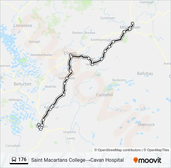 176 Bus Line Map
