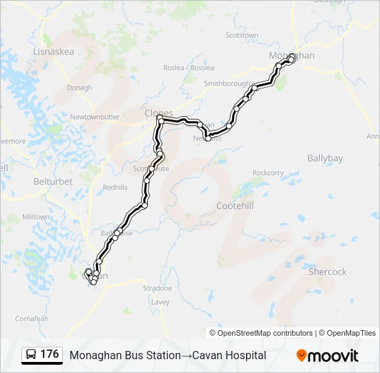 176 Bus Line Map