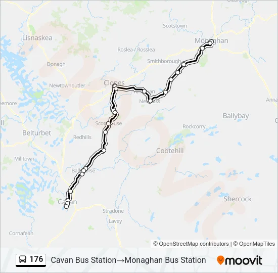 176 Bus Line Map