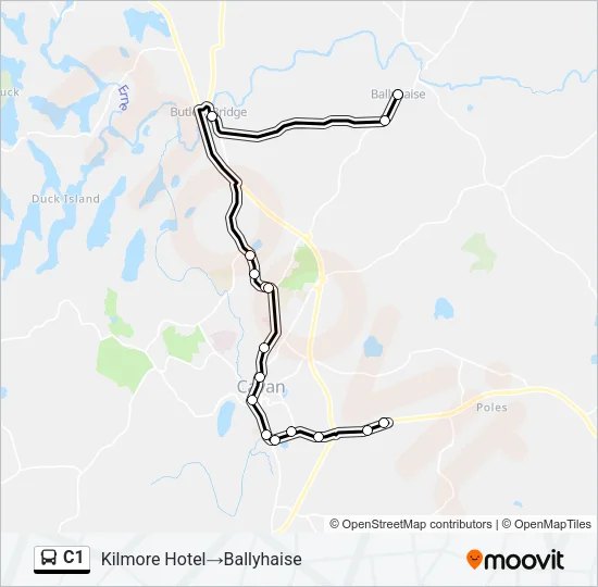 C1 Bus Line Map