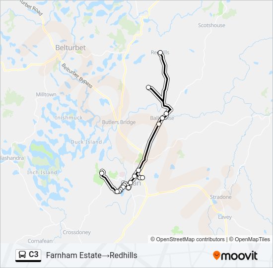 C3 Bus Line Map