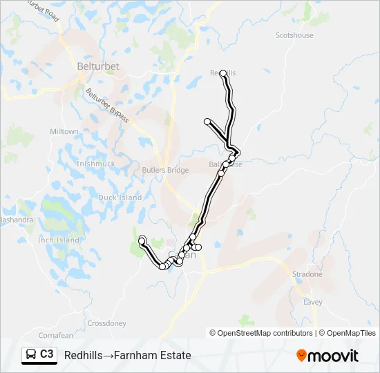 C3 Bus Line Map