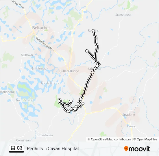 C3 Bus Line Map